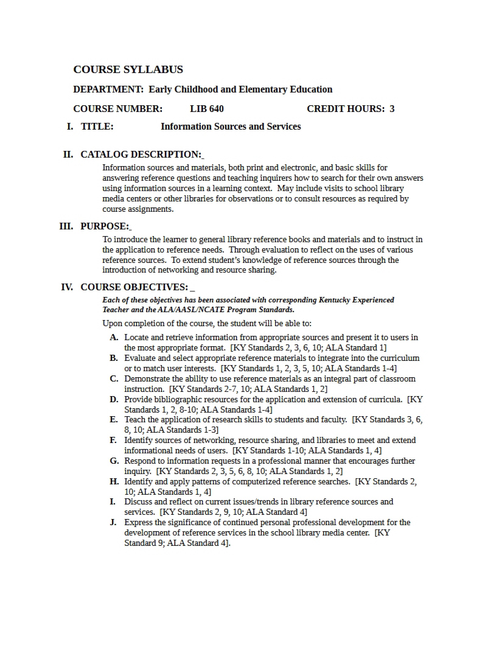 Syllabus