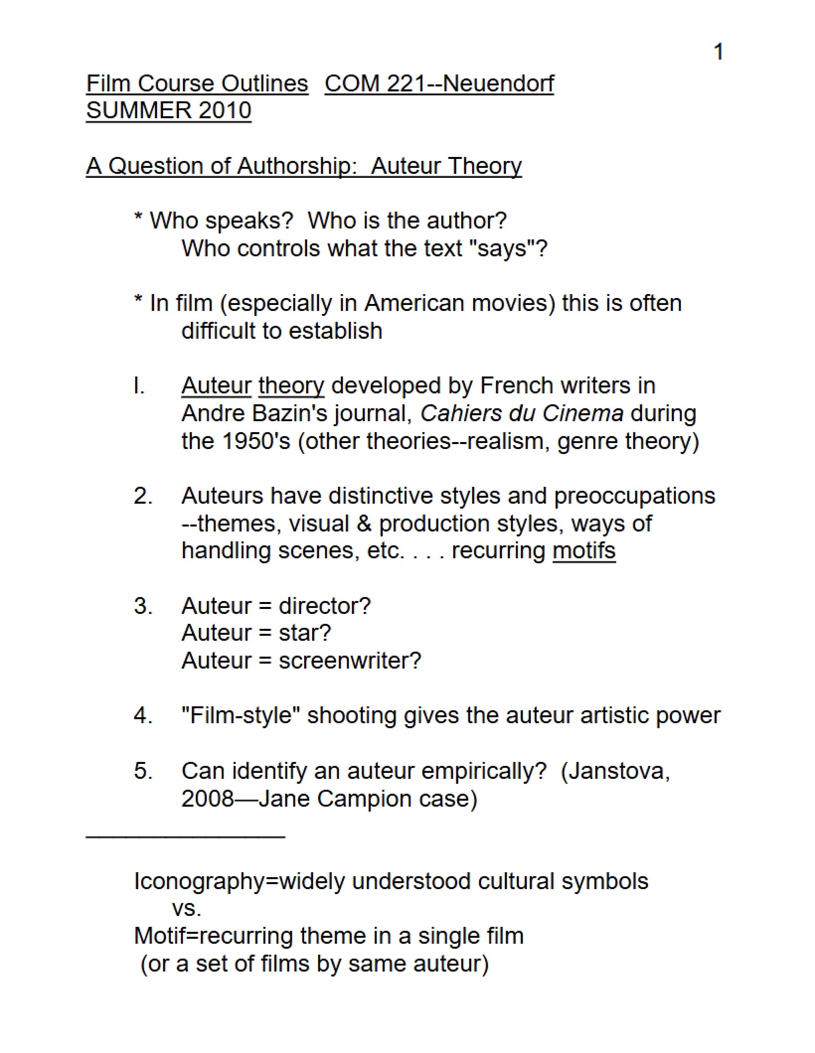 Authorship Question
