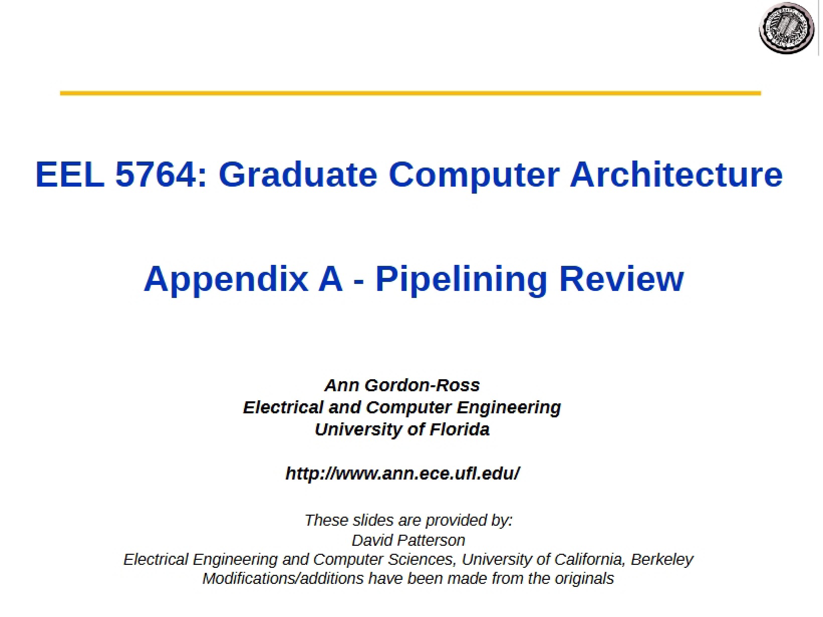 Grad Level Computer Architecture