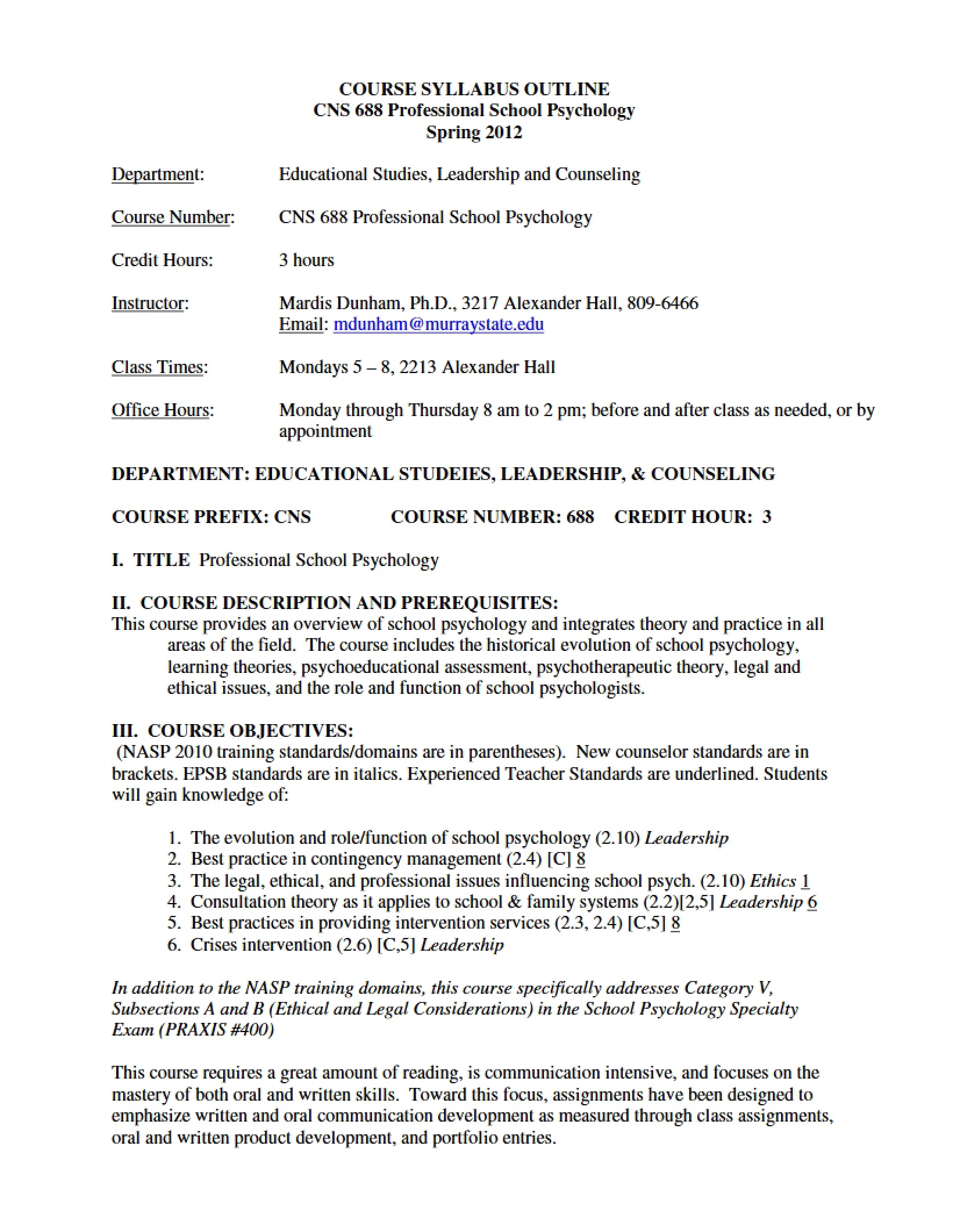 Syllabus