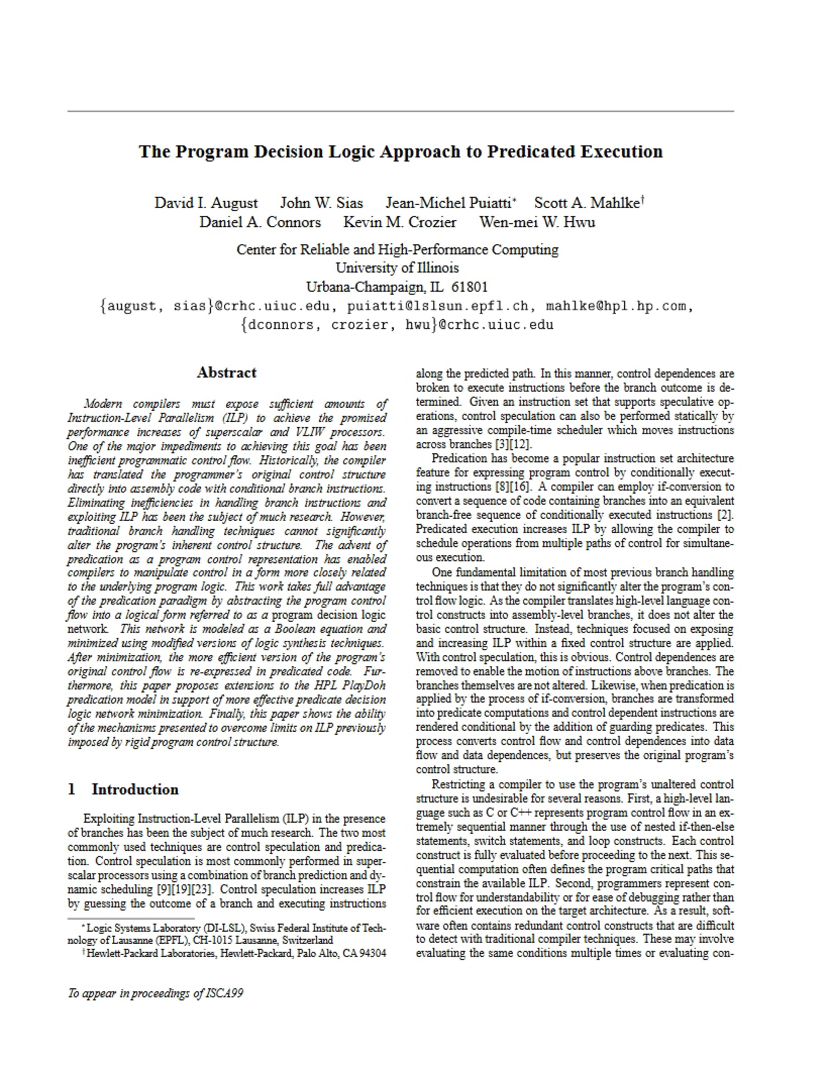 Decision Logic of the Program