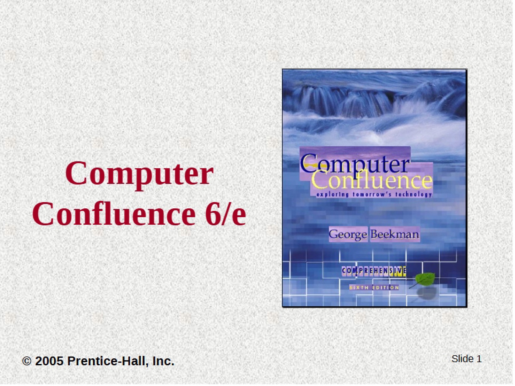 Computer Confluence Concepts