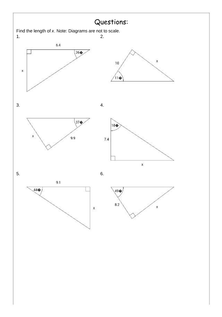 Finding Length and Addition Problems Worksheet