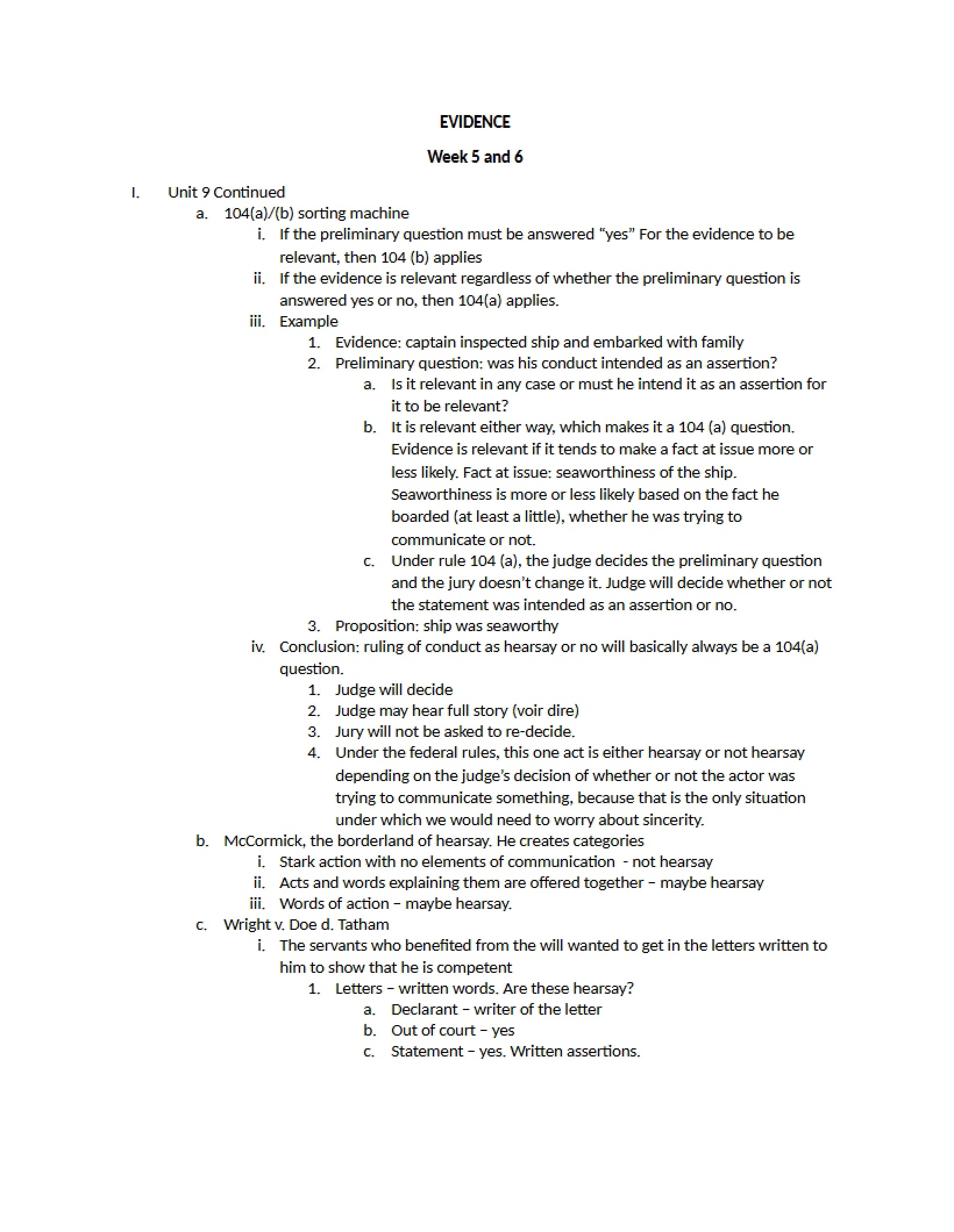 Weeks 5-6 Evidence Notes