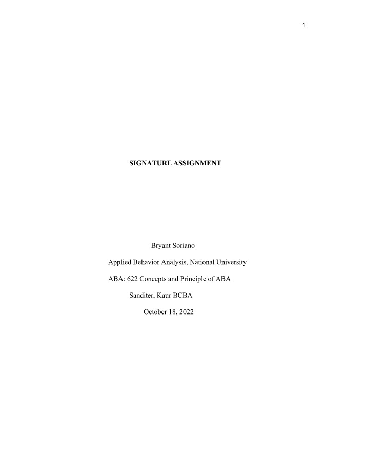 Knowledge and Intervention Strategies for Applied Behavior Analysis