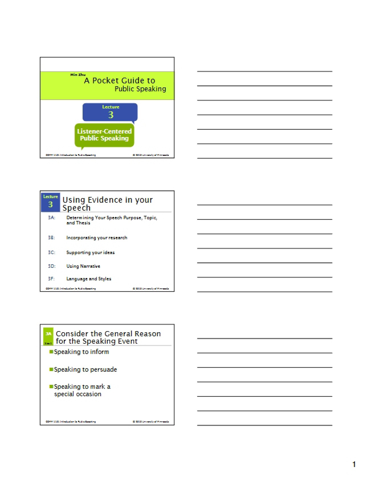 Evidence Usage (Lecture 03)