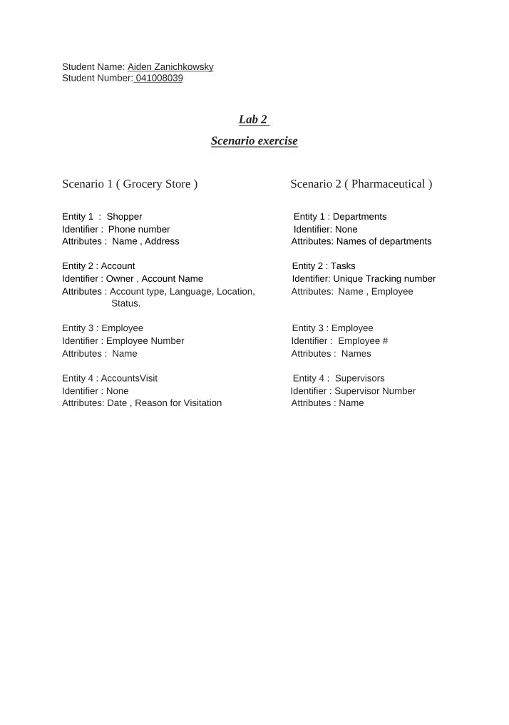 Scenario Exercise - Lab 2