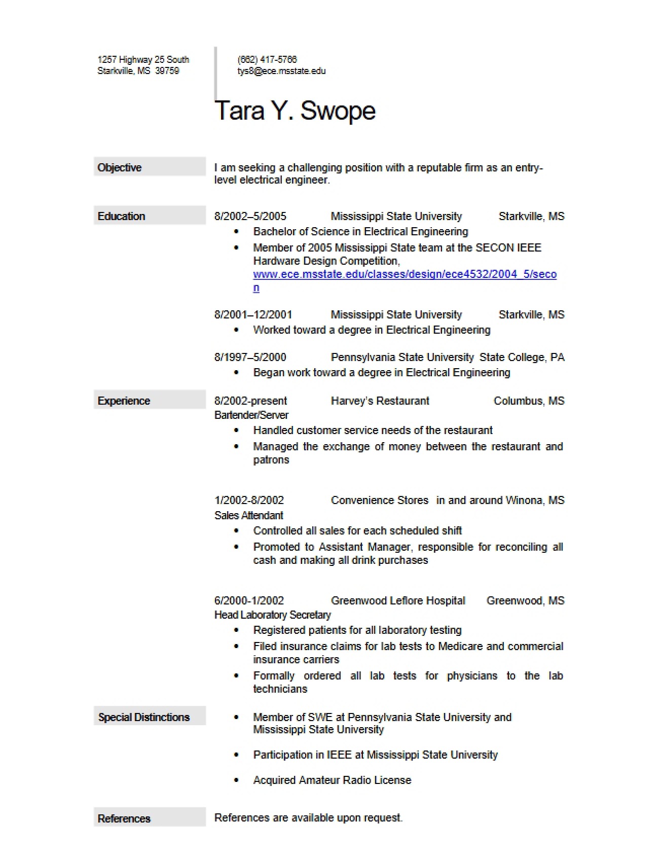 Tara Swope Document