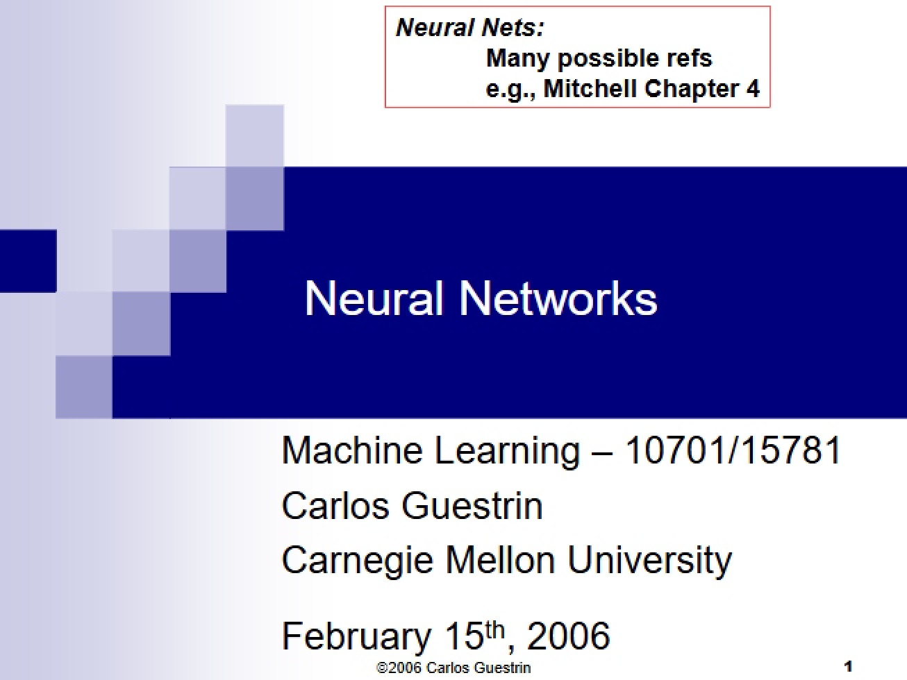 Networks of Neurons