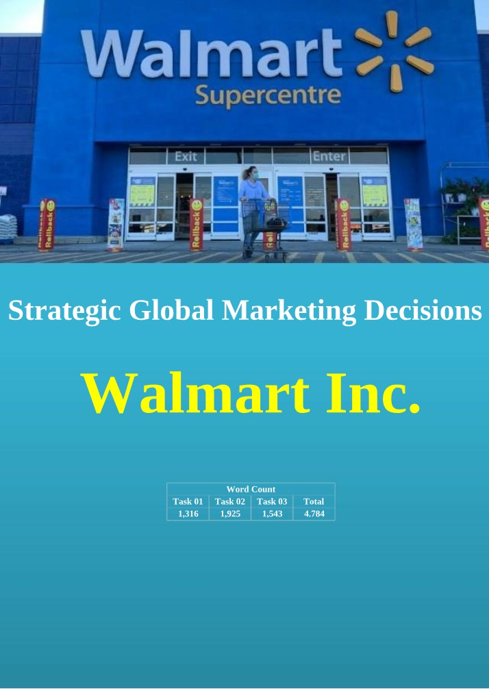 Strategic Analysis of Walmart Global Marketing Decisions