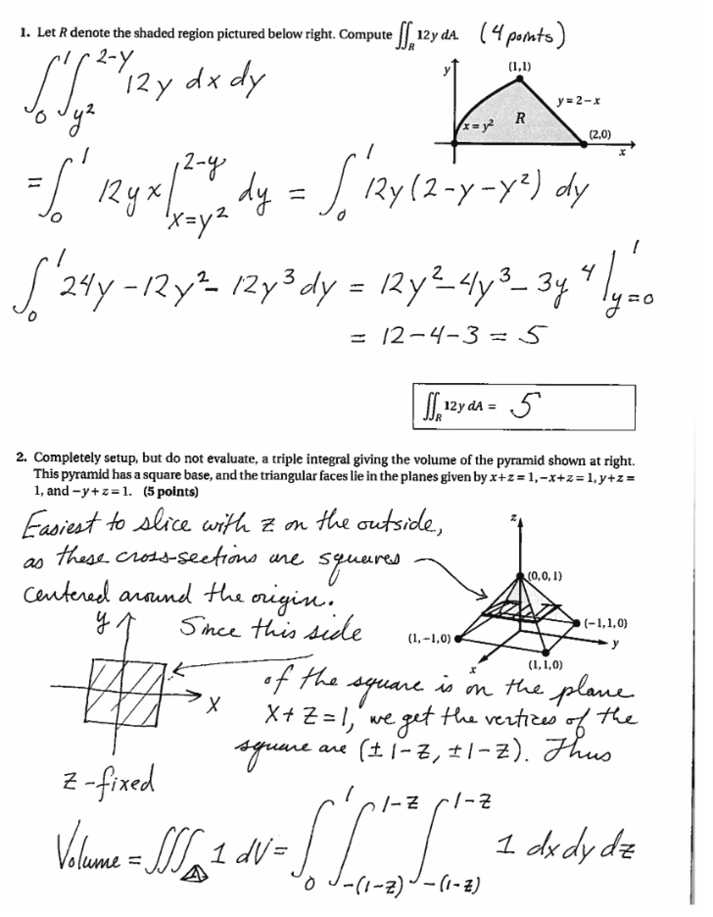 Solutions to Midterm 3 (2012)