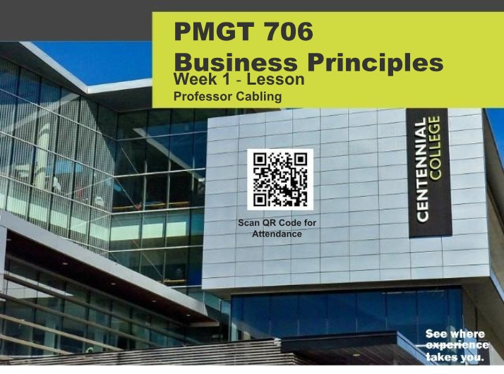 PMGT706 - Weeks 1-6 Course Content