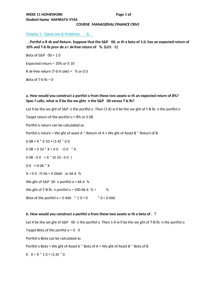Homework for Week 11