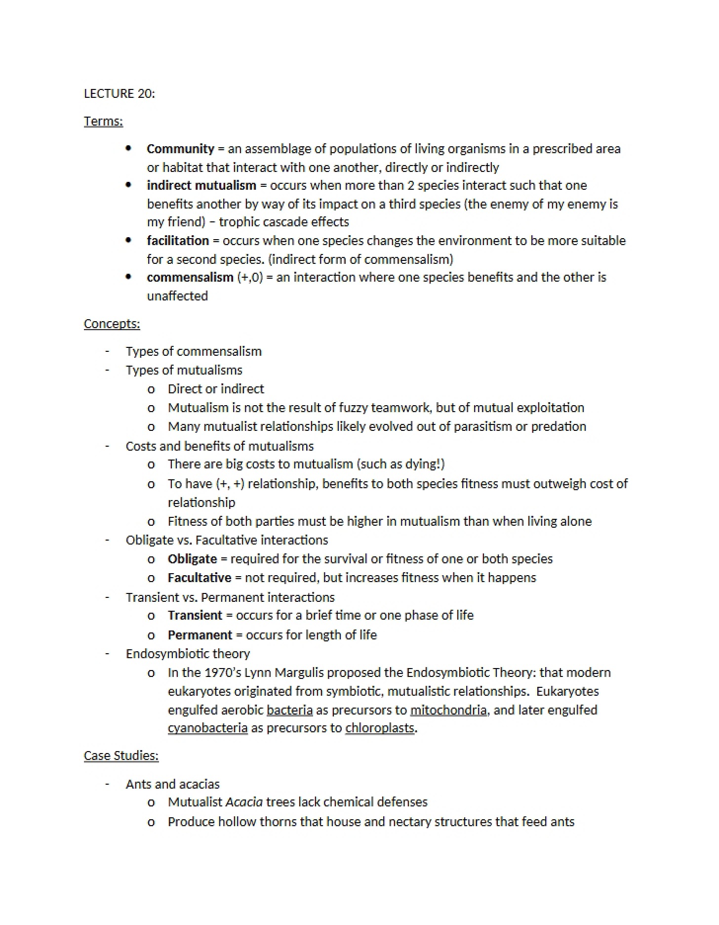 Twentieth Lecture