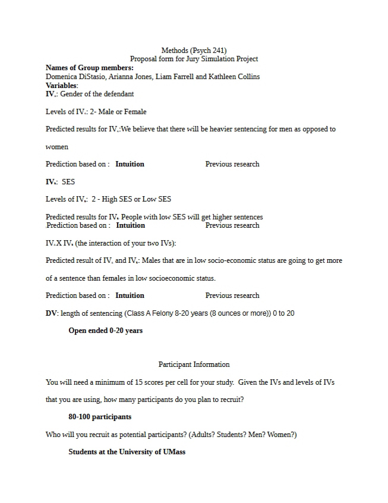 Jury Simulation Project Proposal Form