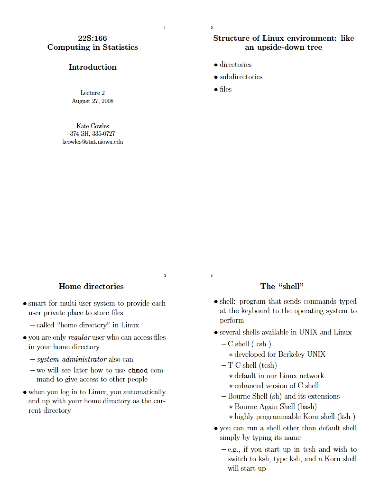 Statistics and Computing