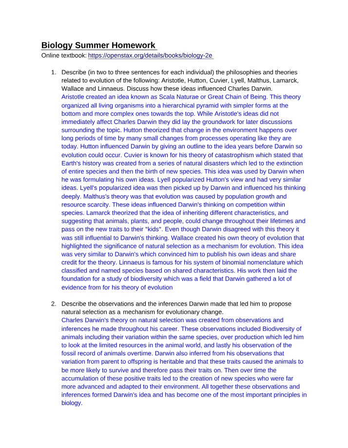 Charles Darwin and Evolutionary Theories