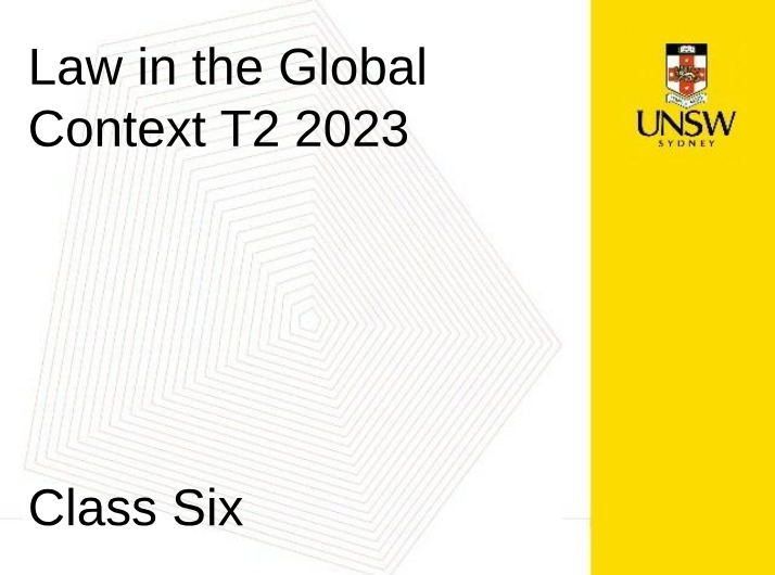 Class 6 (T2 2023) - Ukraine v Russia at the ICJ