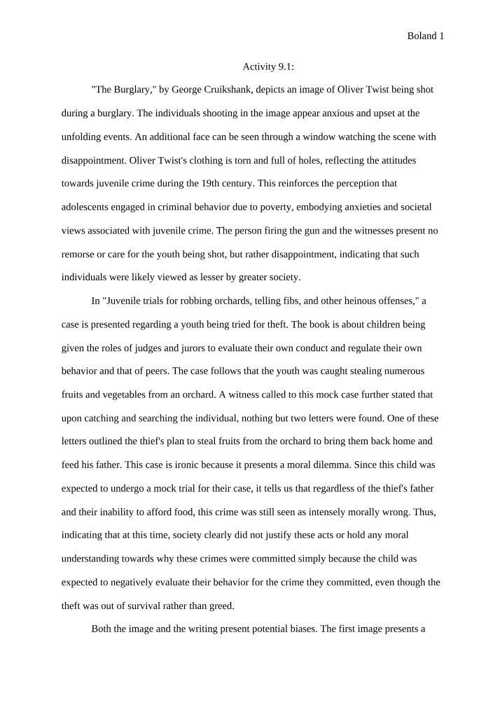 Juvenile Crime Perceptions in 19th Century Literature