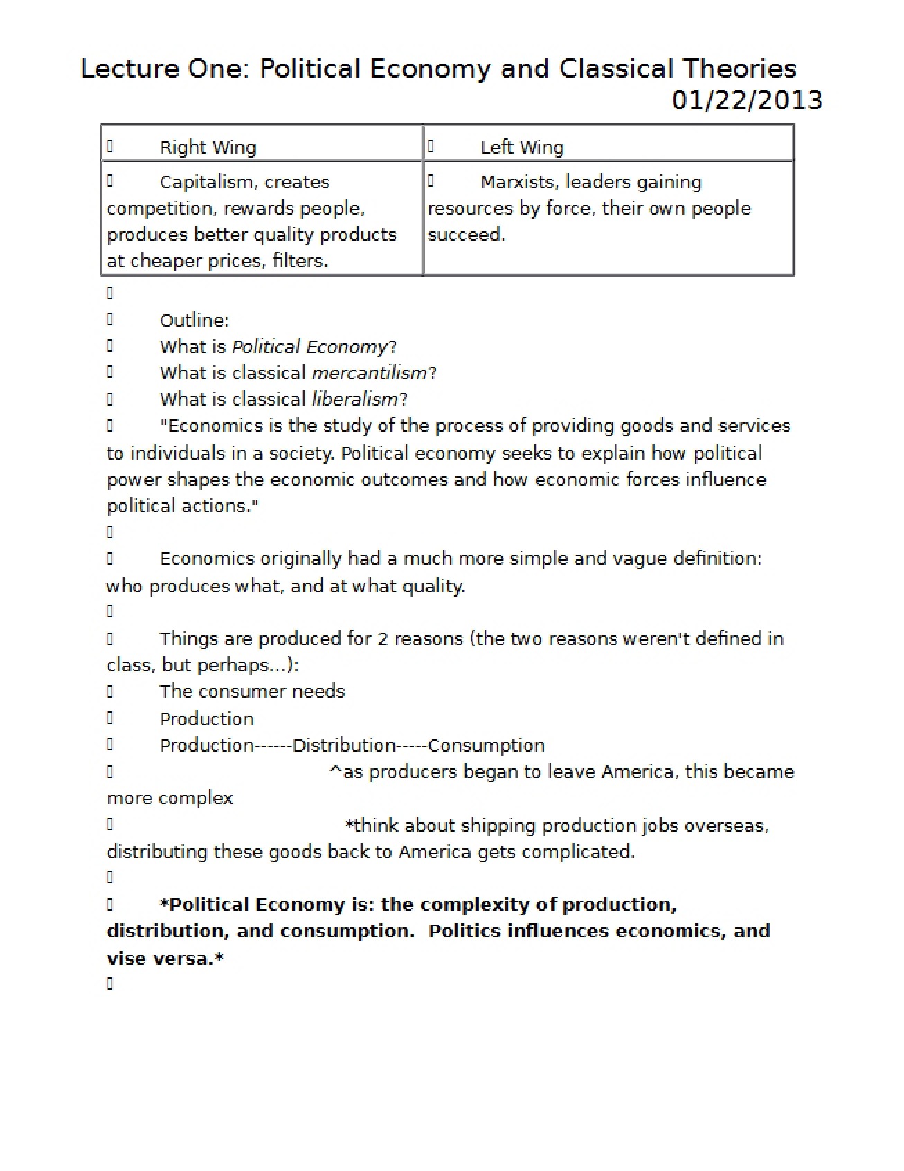 Notes for ISS 315