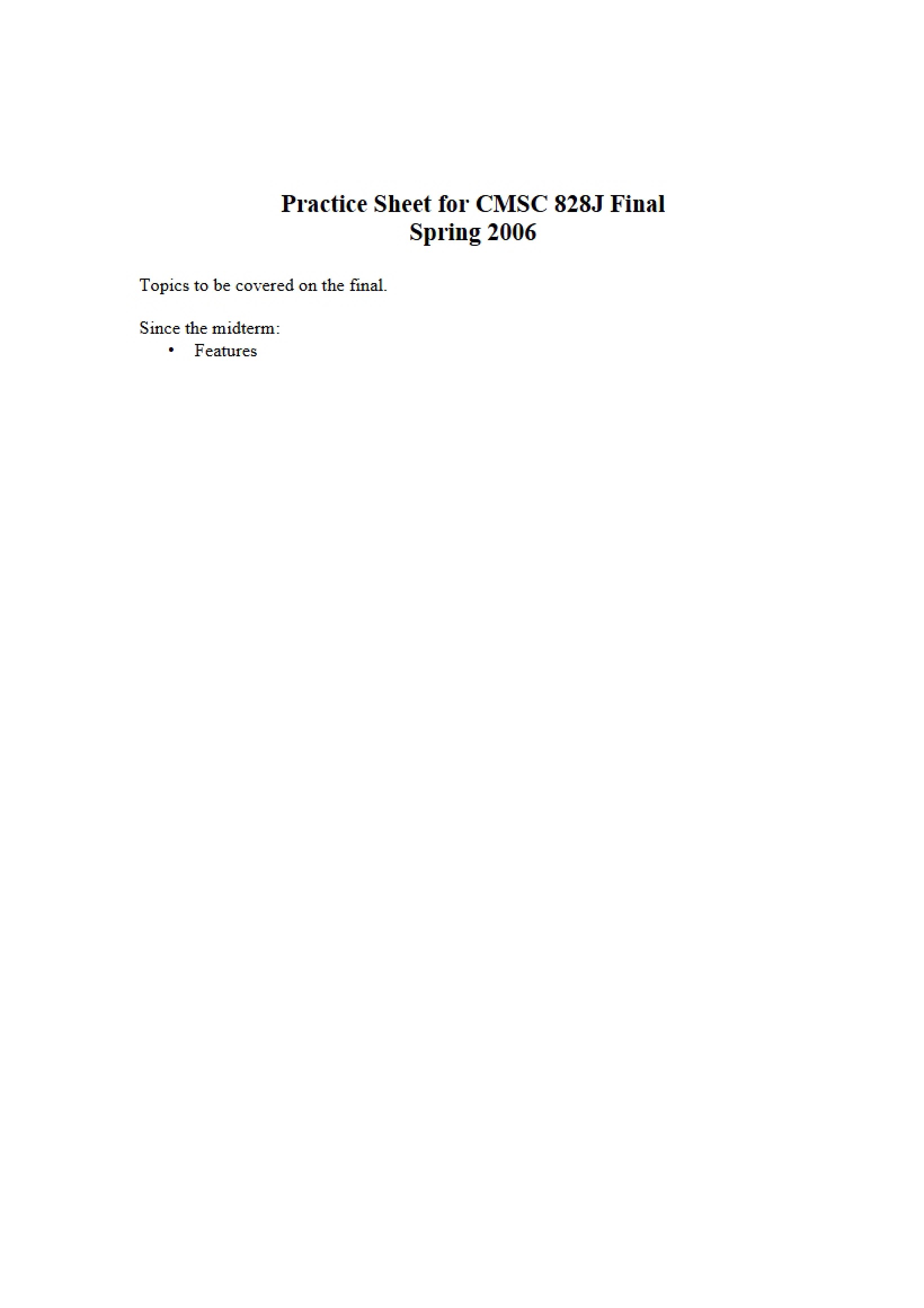 Sheet for Practice