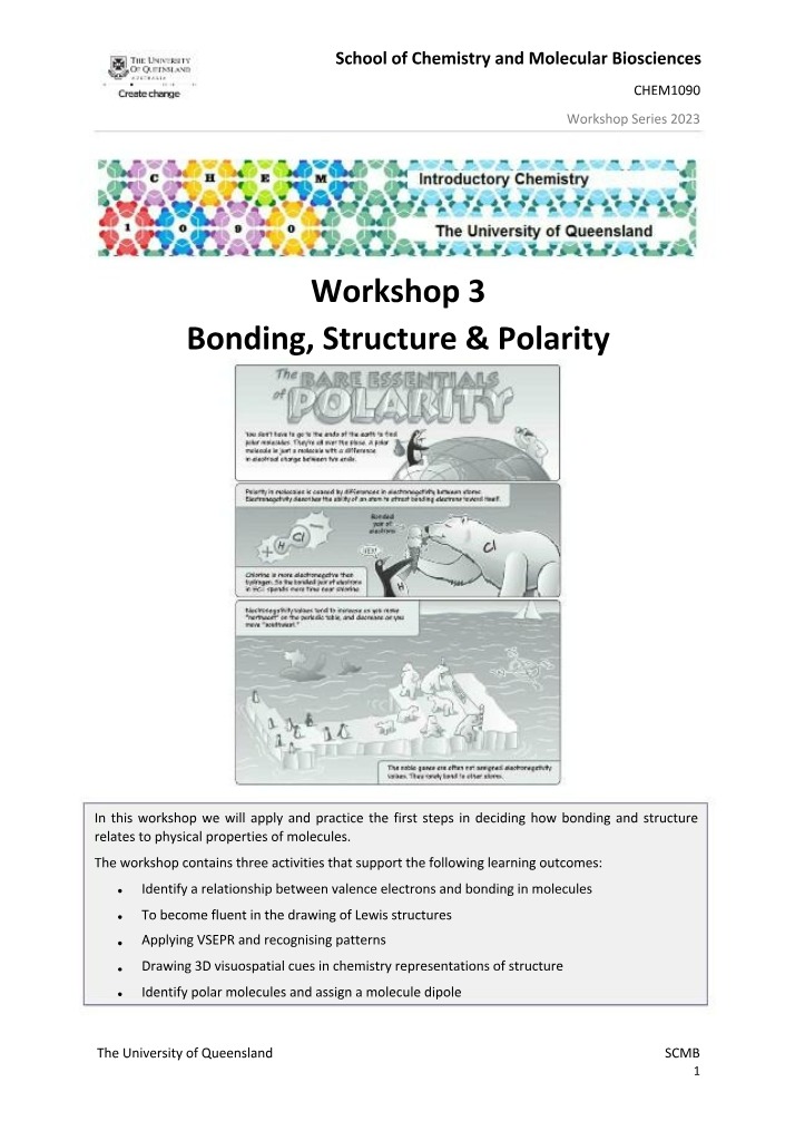 Bonding and Structure in Chemistry - Basics