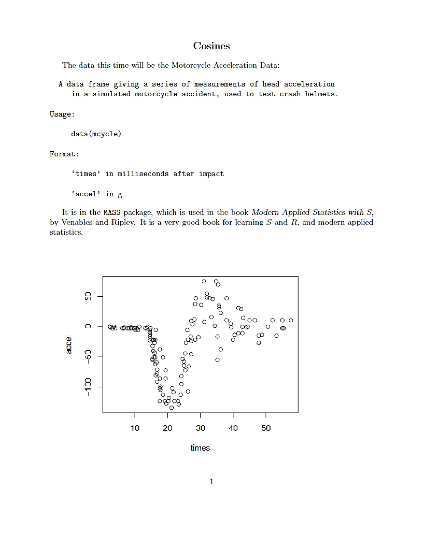 Cosine Functions
