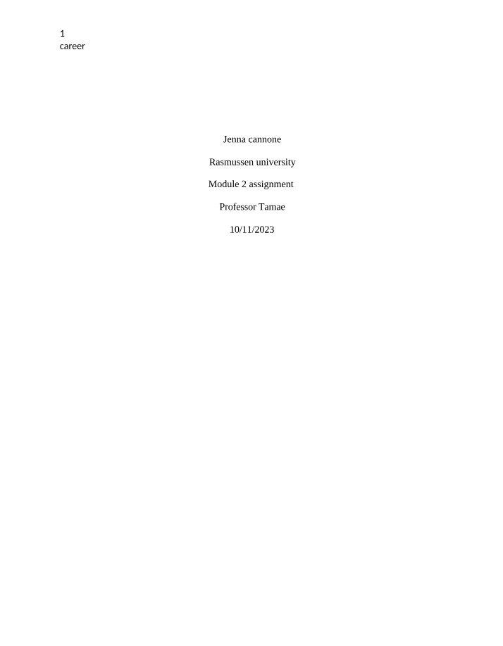 HUS3130 - Module 2 Assignment