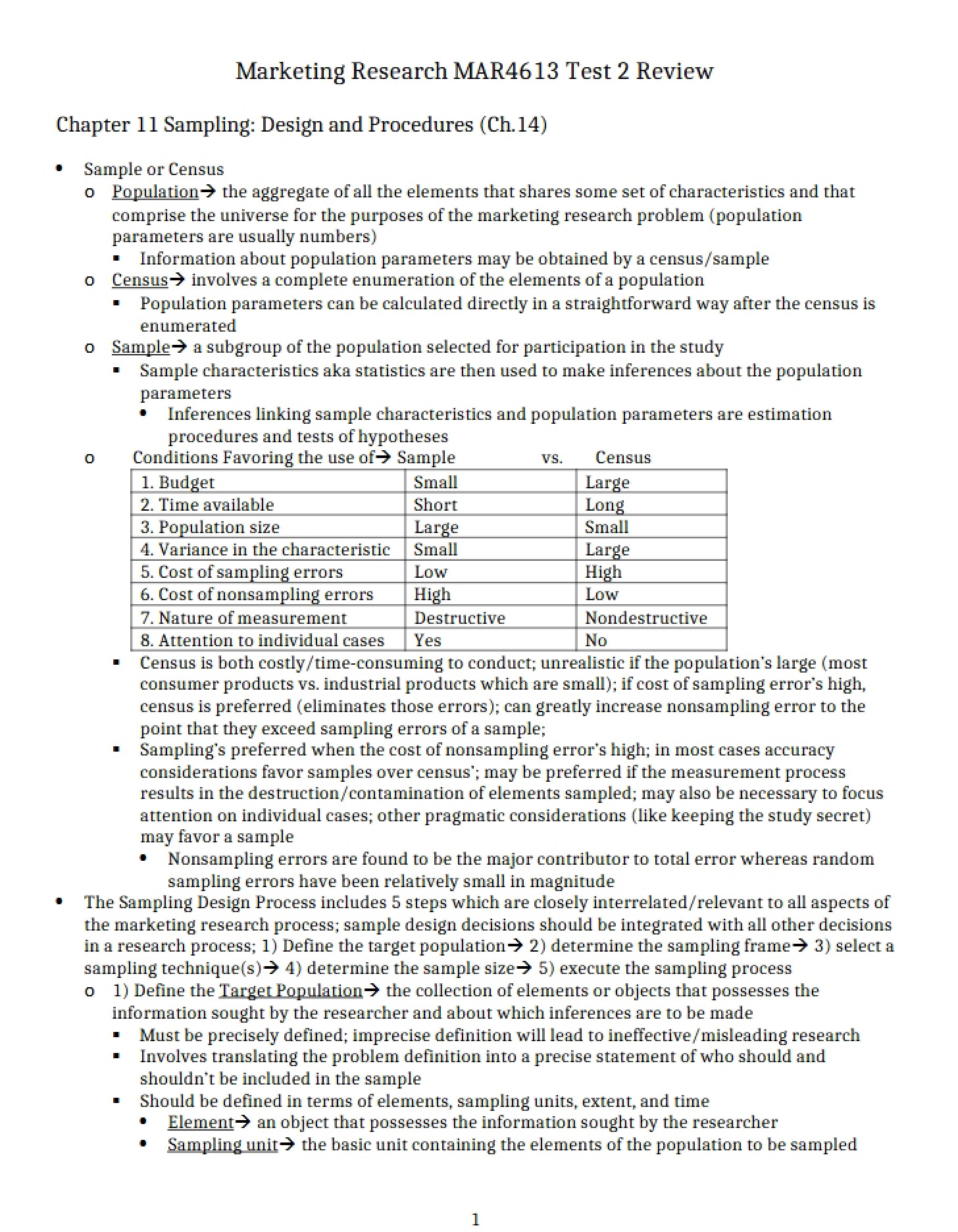 Reviewing Test 2