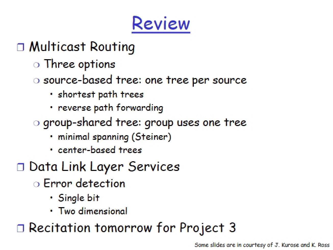Routing Multicast