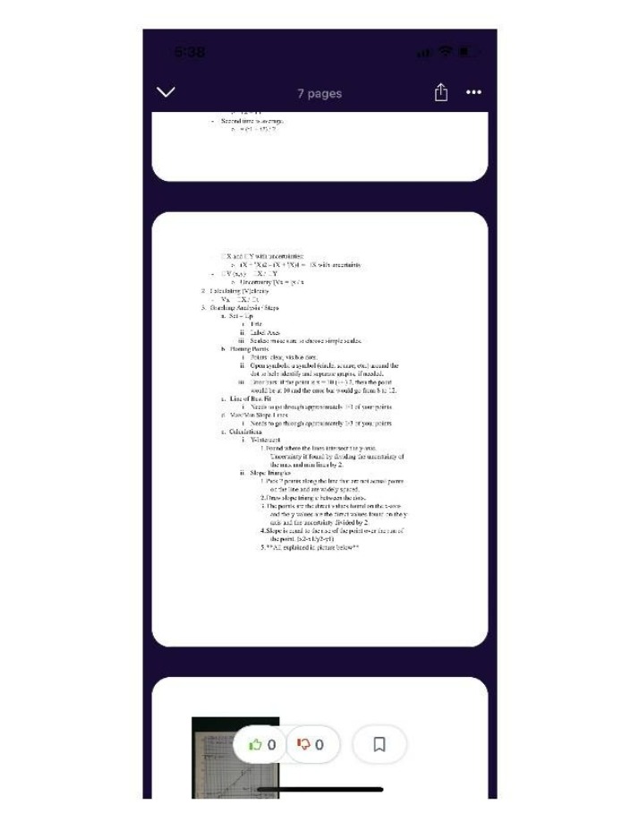 Notes on Uncertainty and Error Analysis