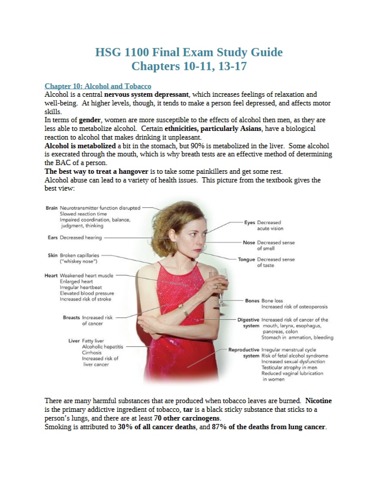 Final Exam Study Guide for Concepts of Positive Living