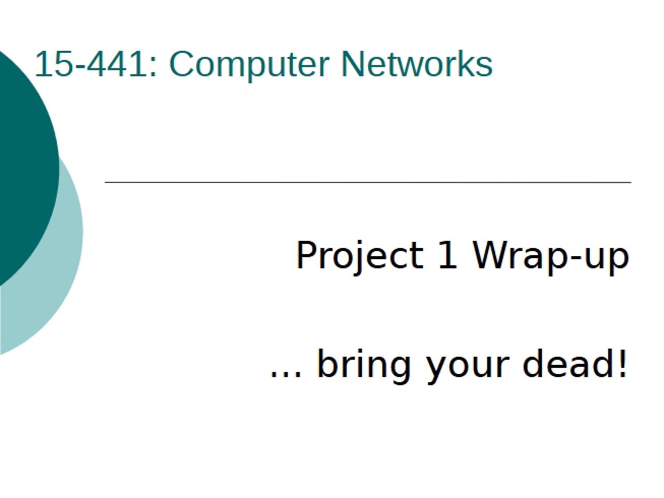 First Project Conclusion