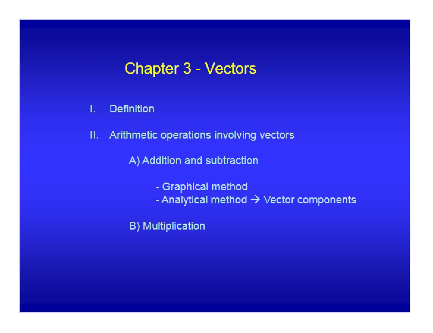 Physics Vectors