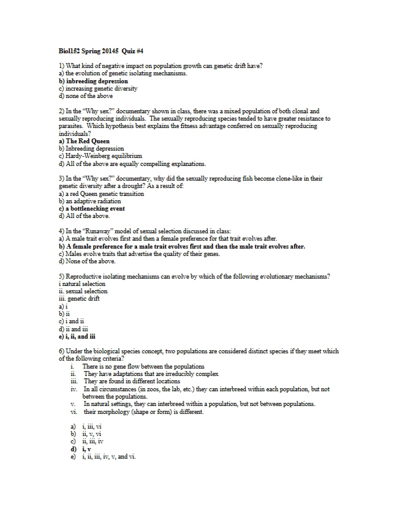 Key for Quiz Four (v2b)
