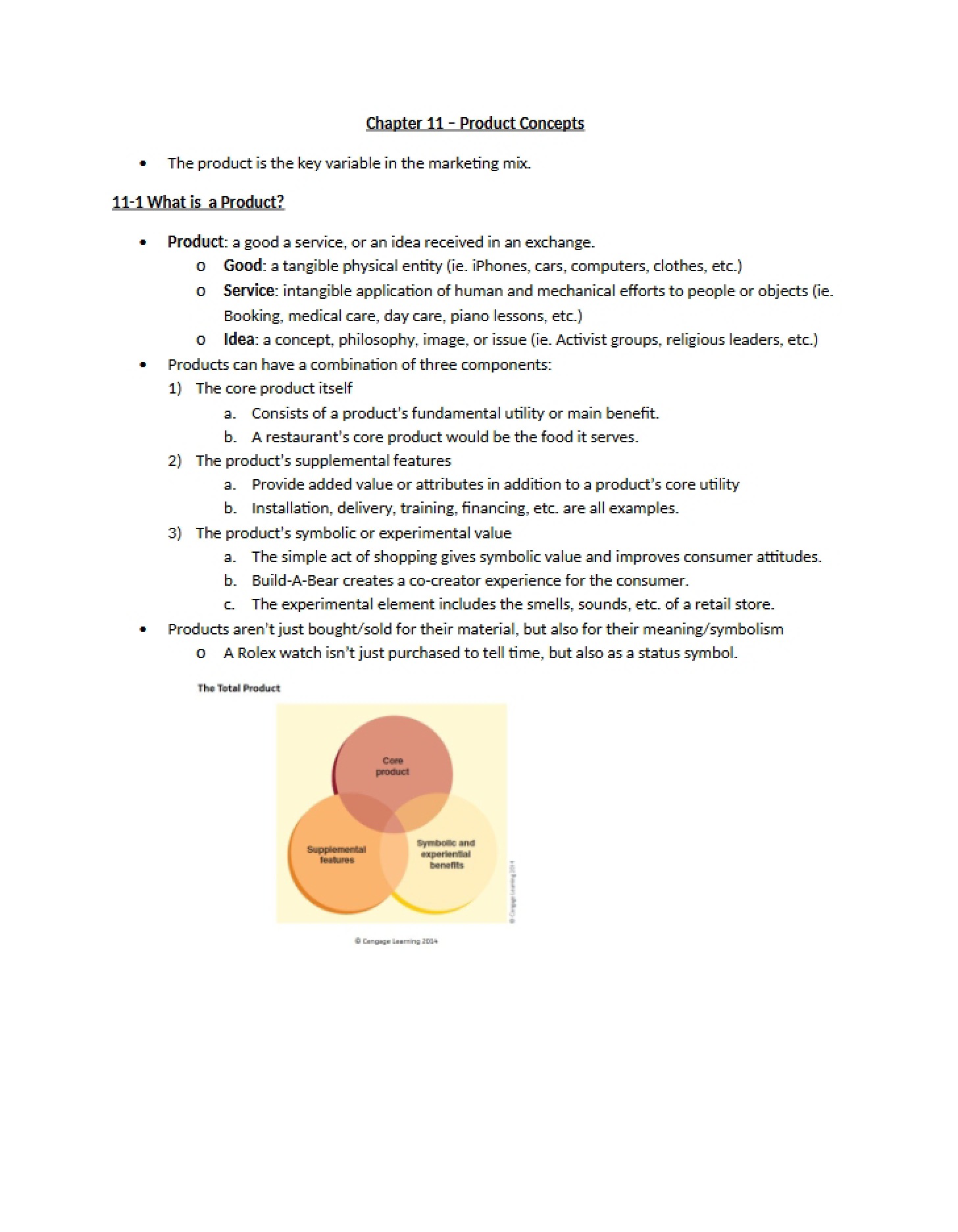 Product Concepts Chapter 11