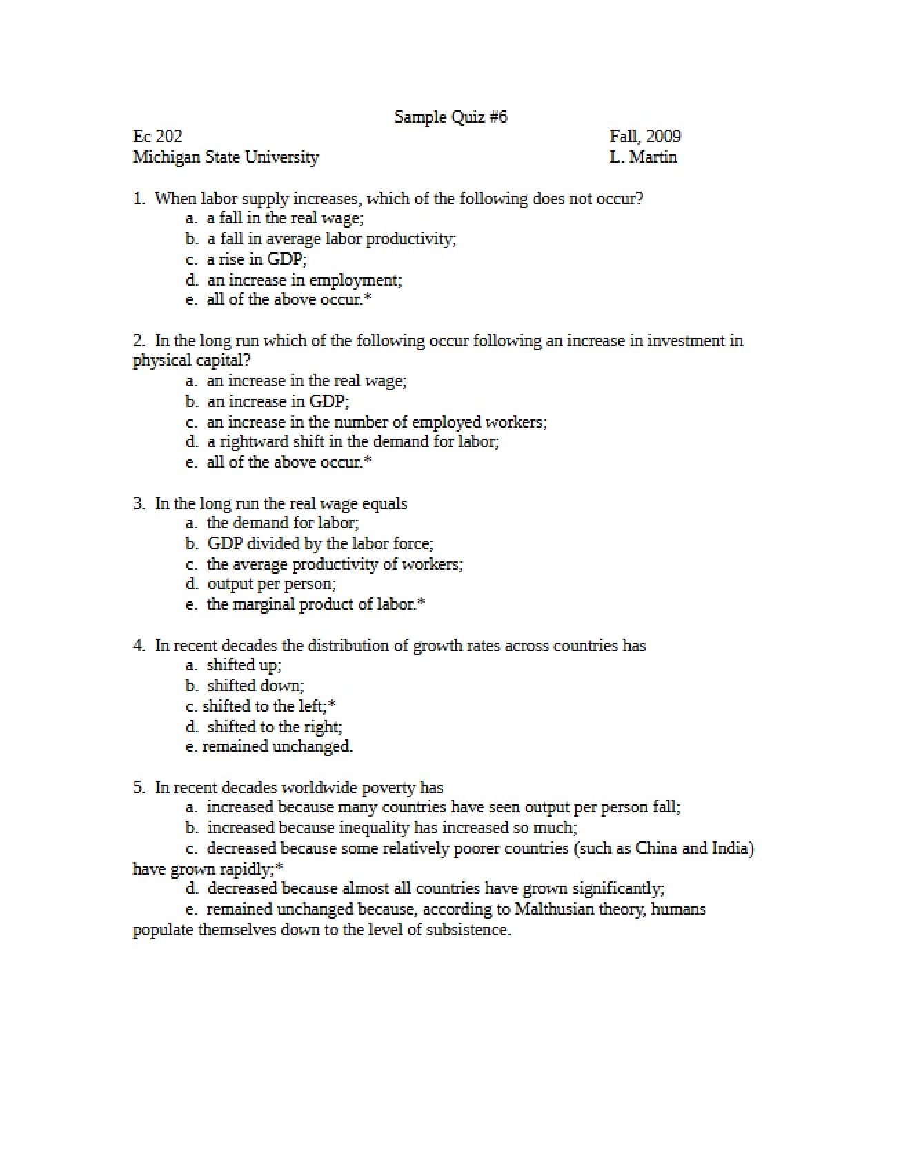 Practice Quiz 3