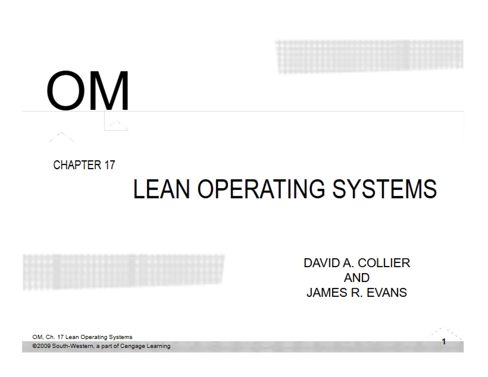Systems of Lean Operations