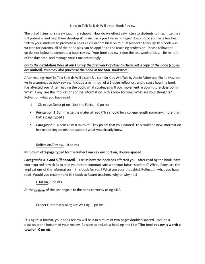 Instructions for Book Review