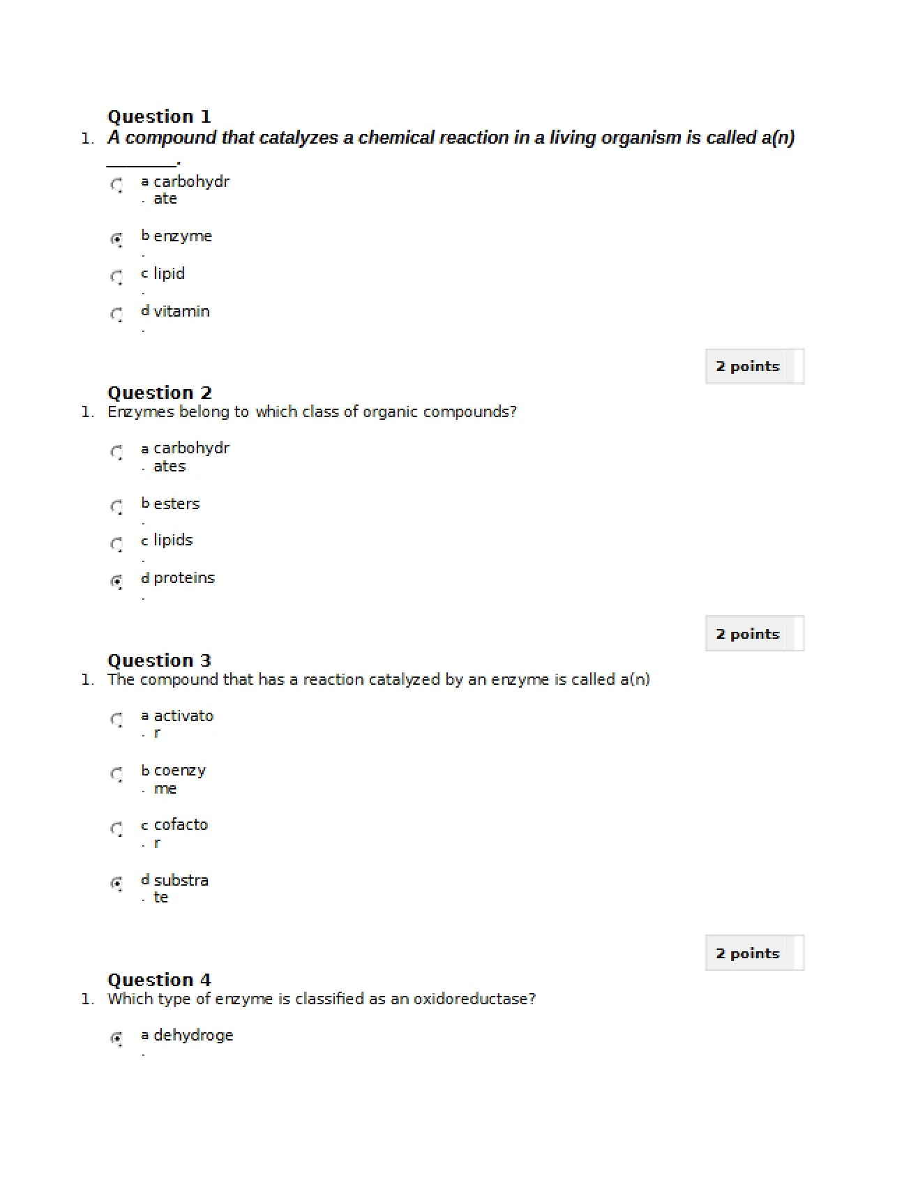 Chemistry Test Guide