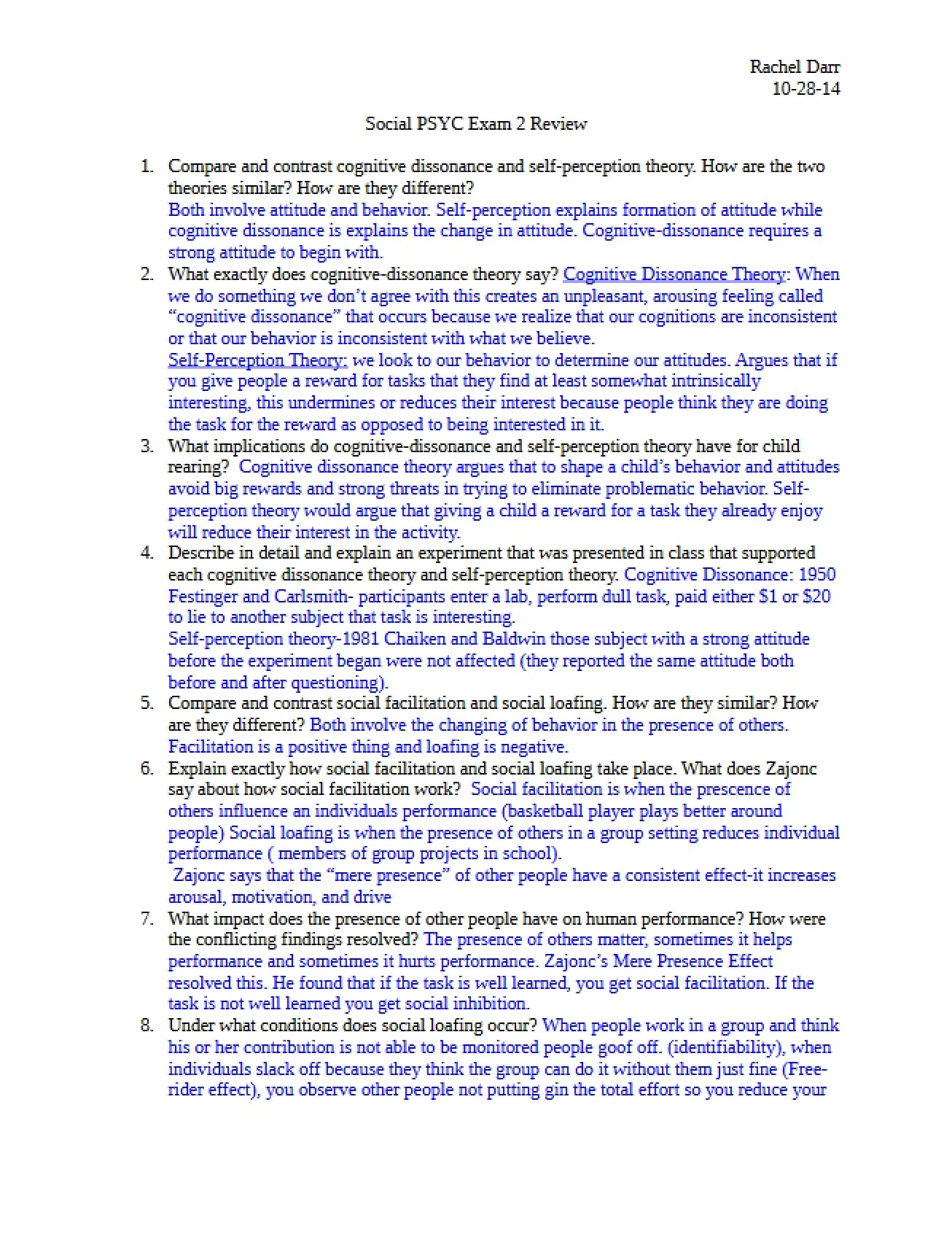 Lecture Review for Second Exam