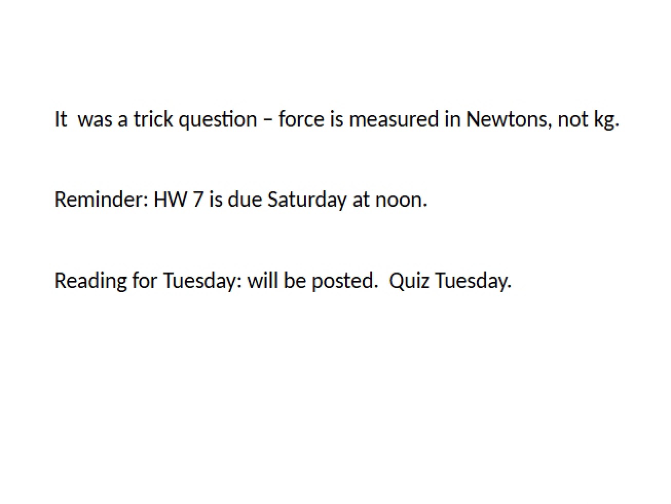 Lecture Notes (First Instance)