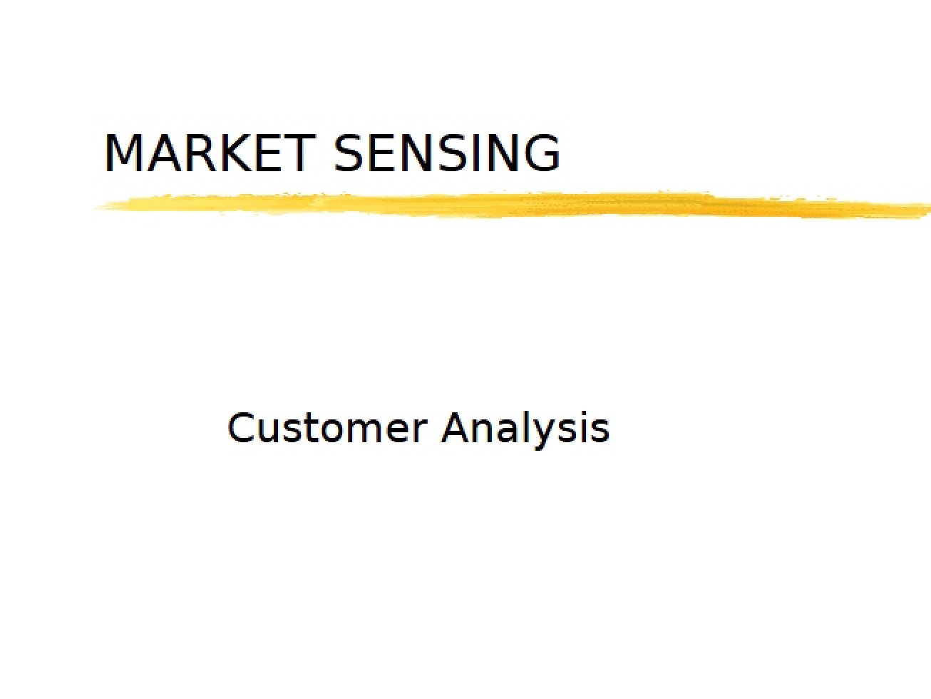 Analysis of the Customer Base