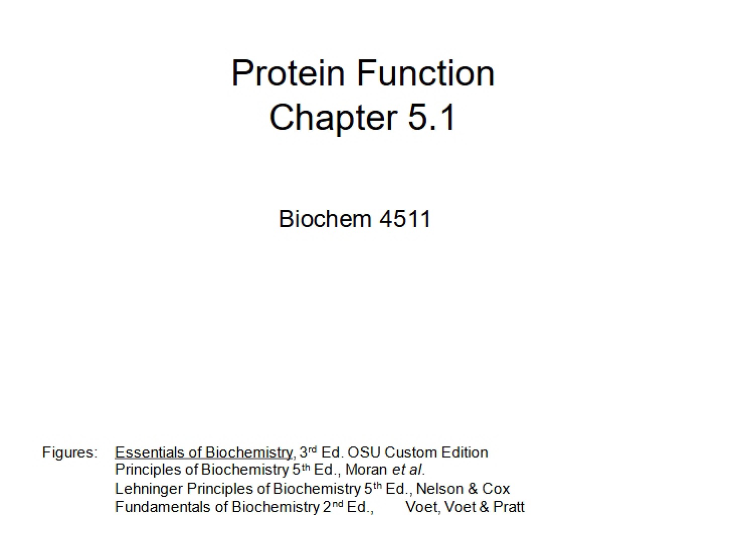 Functionality of Proteins