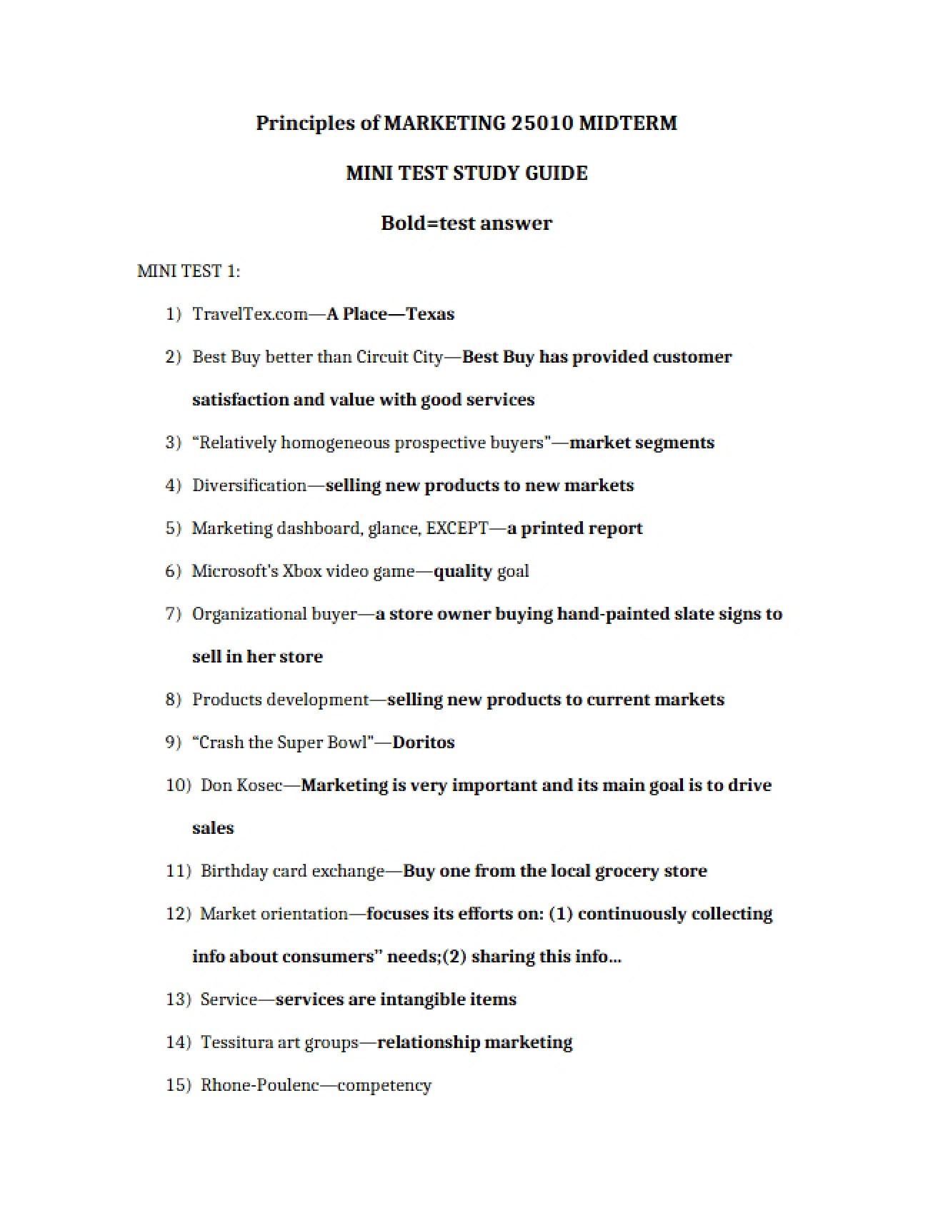Marketing Review Guide 1
