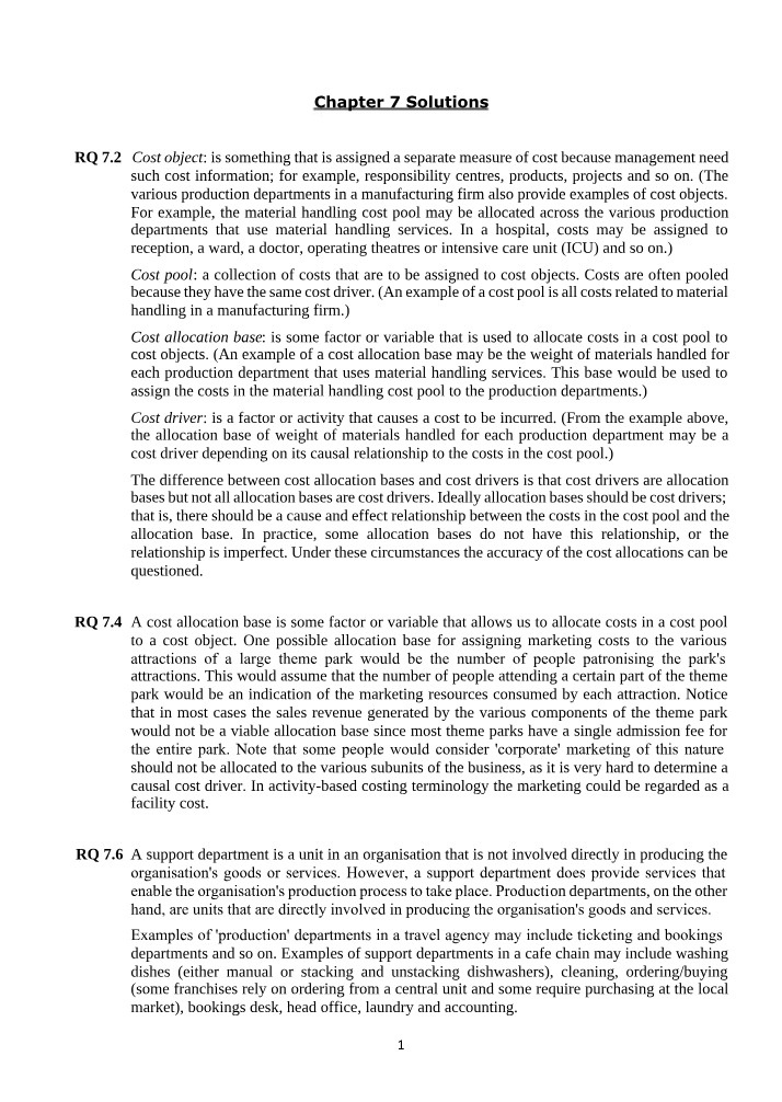 Solutions for Chapter 7