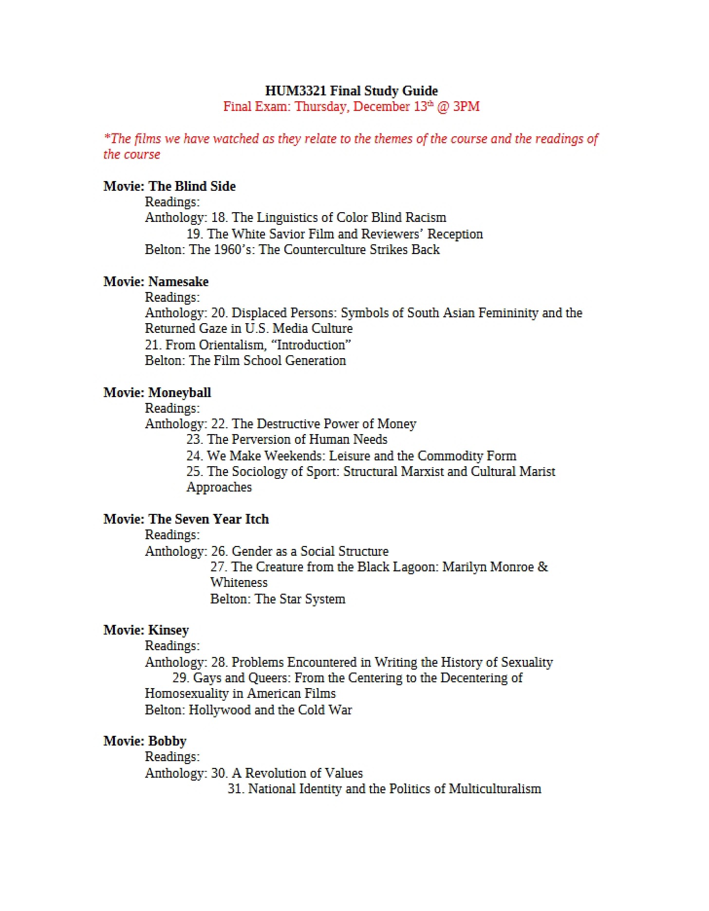 End-Term Assessment