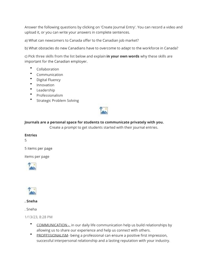 Assignment for ESOL