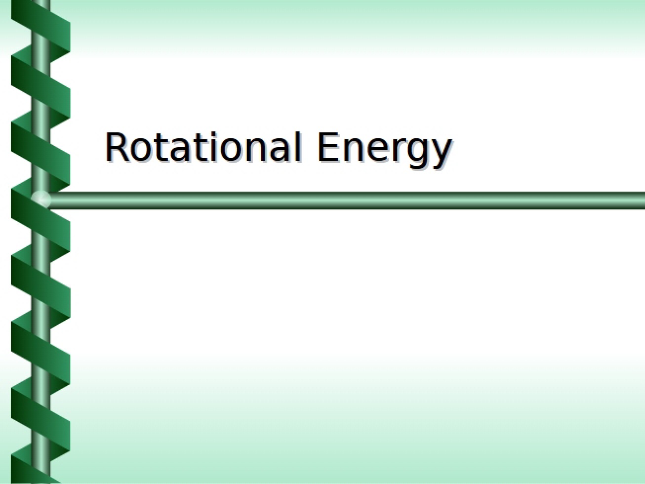 Energy in Rotation