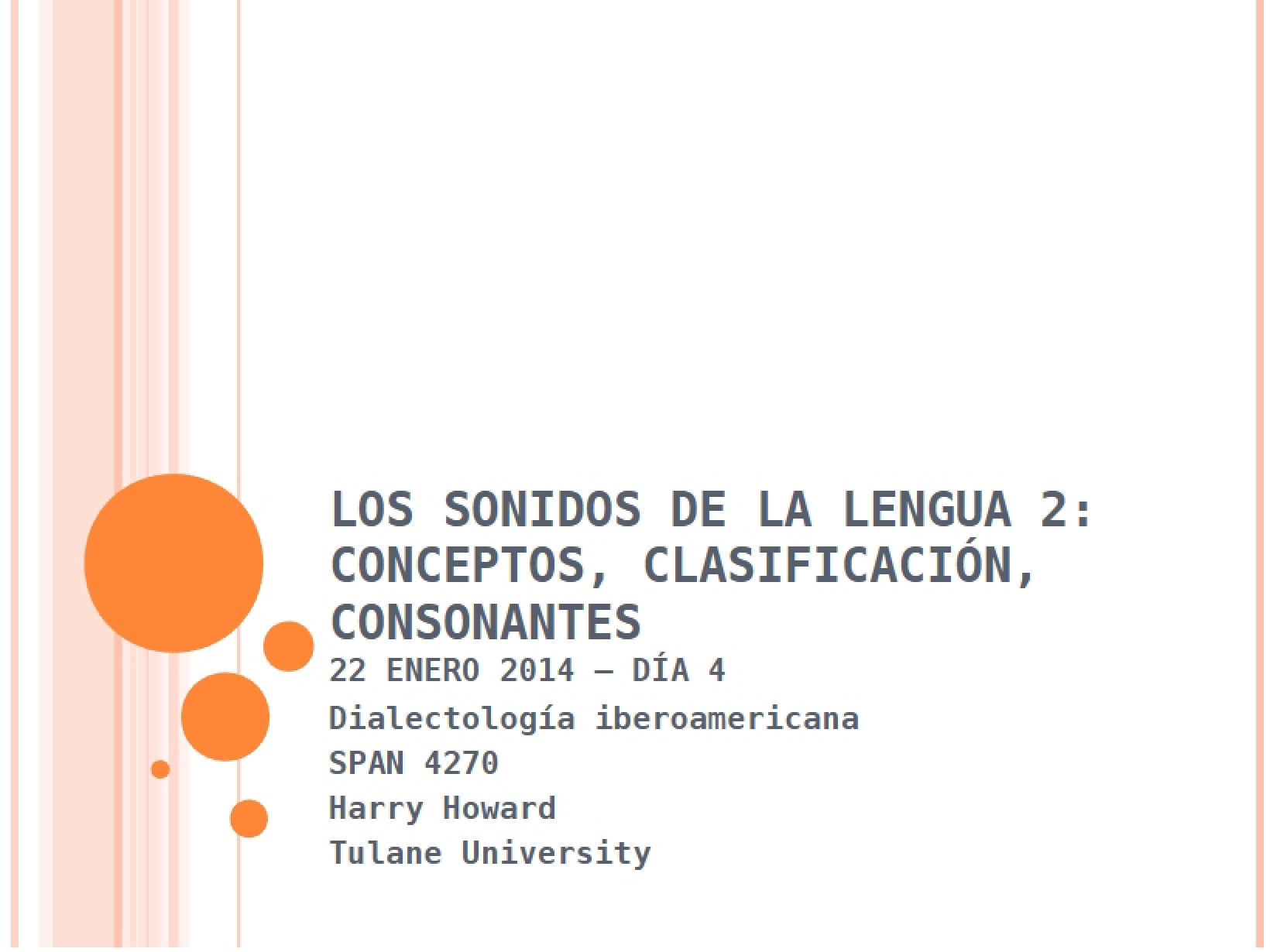 Lecture Notes SPAN 4270